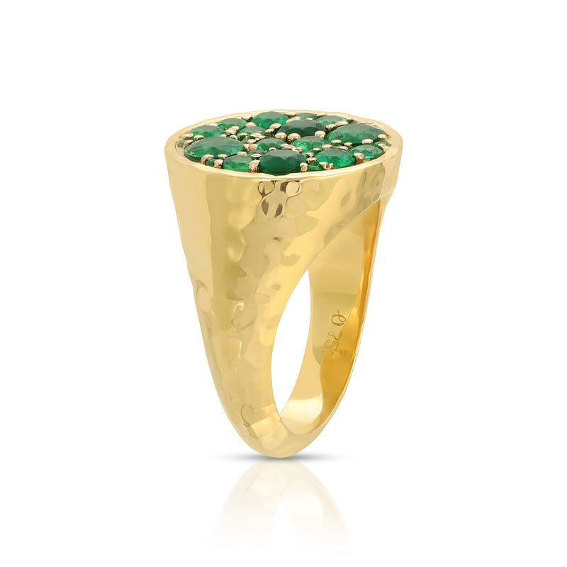 The Octavia Signet Ring - Emerald