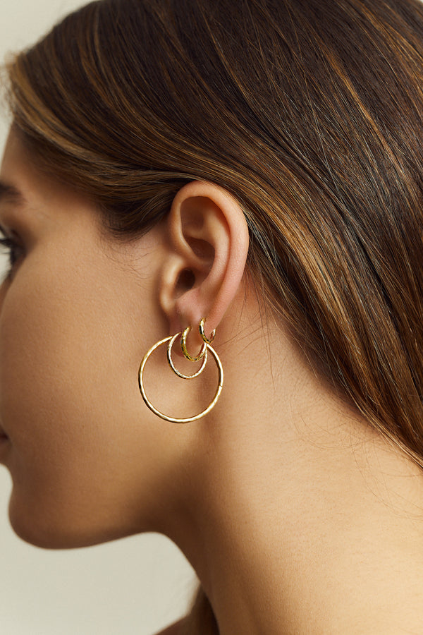 Micro Gabby Hoops 18K Yellow Gold