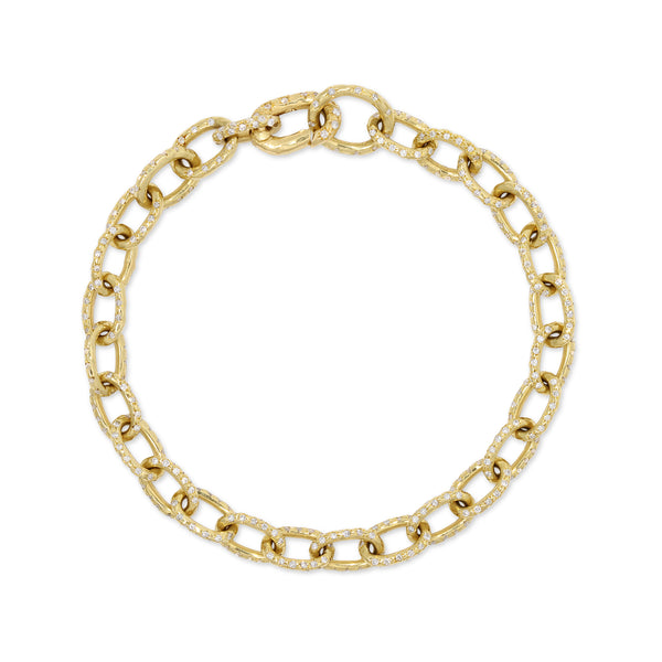 Imogen Chain Bracelet 18K Yellow Gold Diamonds