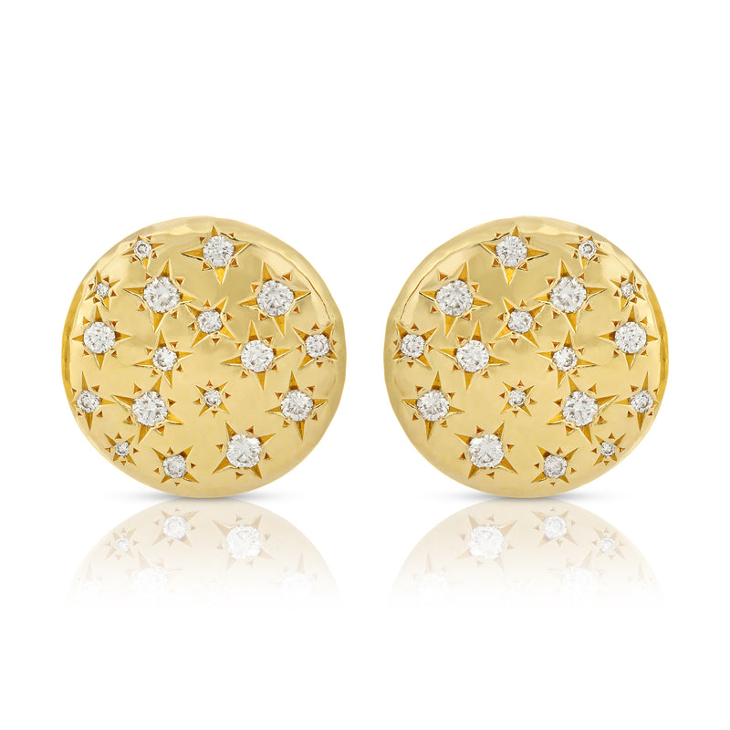 Imogen Studs - Large 18K Yellow Gold Diamonds