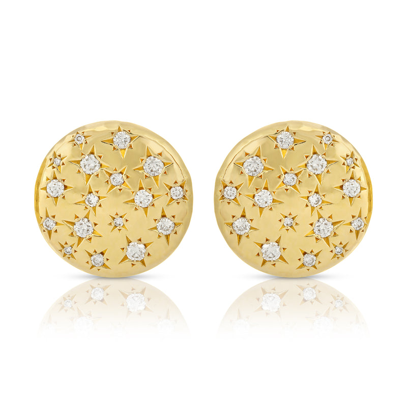 Imogen Studs - Large 18K Yellow Gold Diamonds