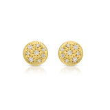 Imogen Studs - Small 18K Yellow Gold Diamonds