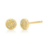 Imogen Studs - Small 18K Yellow Gold Diamonds