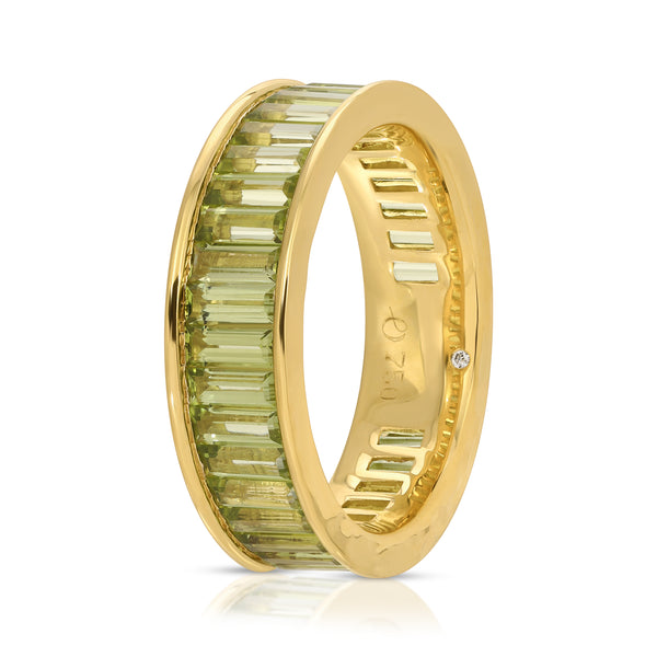 Men's Eternity Ring - Arizona Peridot