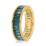 Men's Eternity Ring - Blue Topaz