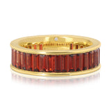 Men's Eternity Ring - Mozambique Garnet