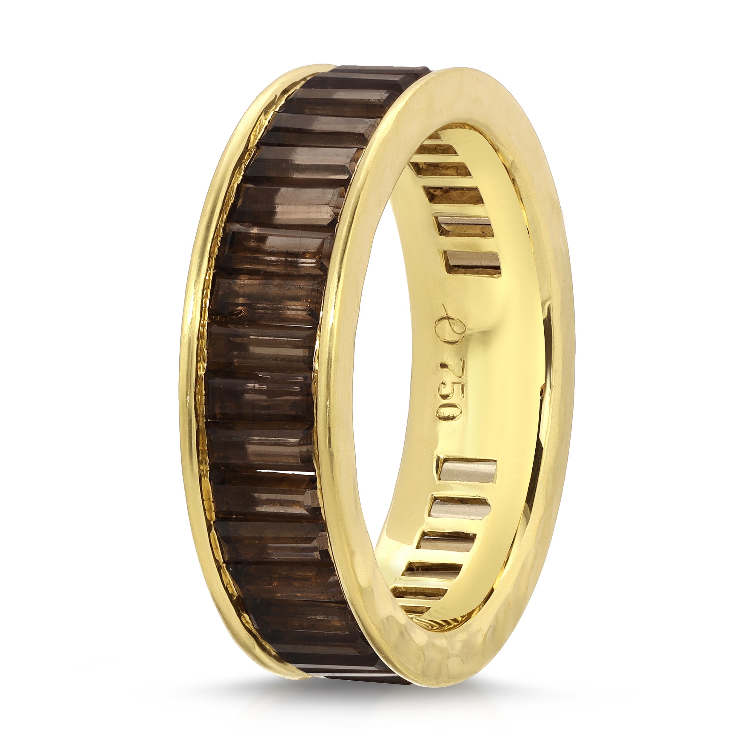 Smokey Quartz Men's Eternity Ring – Octavia Elizabeth