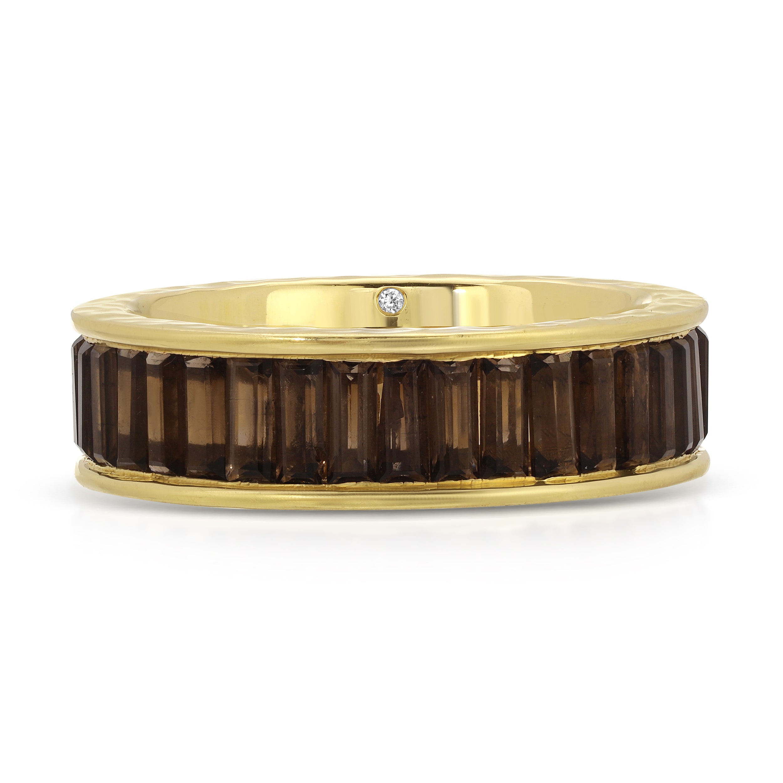 Smokey Quartz Men's Eternity Ring – Octavia Elizabeth