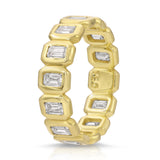 Petite Nesting Gem Eternity Ring - Emerald Cut - Diamond