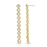 Diamond Shelly Bay Rose Cut Waterfall Earring