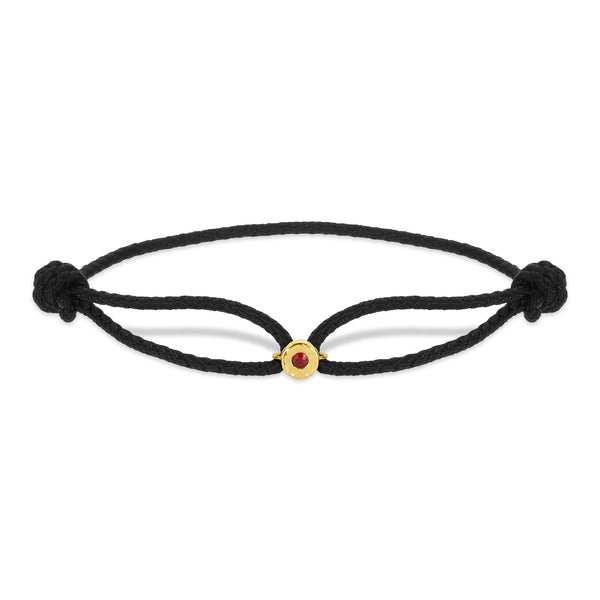 Ruby Parachute Nesting Gem Bracelet - Men's