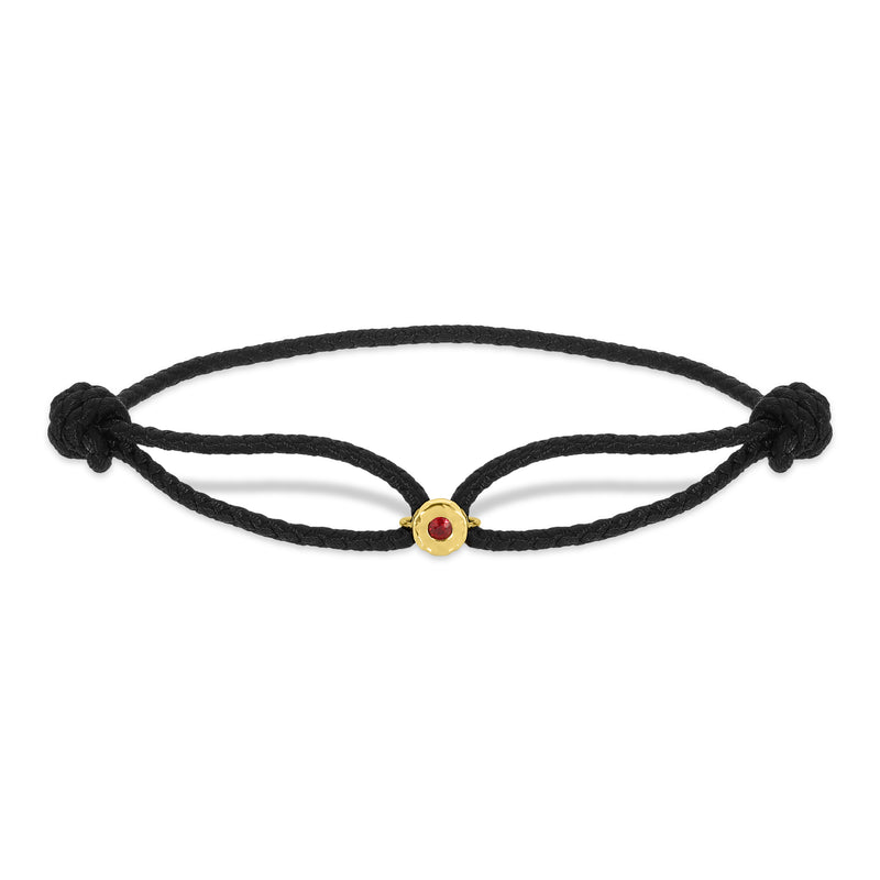 Ruby Parachute Nesting Gem Bracelet - Men's