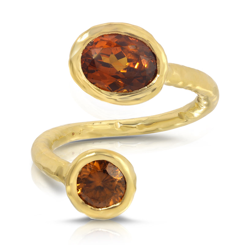 Moi & Toi Ring - Garnet and Zircon