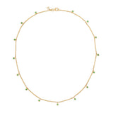 Micro Nesting Gem Eternity Necklace - Emerald