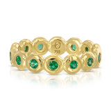 Nesting Gem Eternity Ring - Emerald