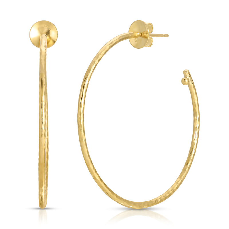 Medium Nesting Gem Hoops 18K Yellow Gold