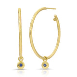 Small Nesting Gem Hoops 18K Yellow Gold