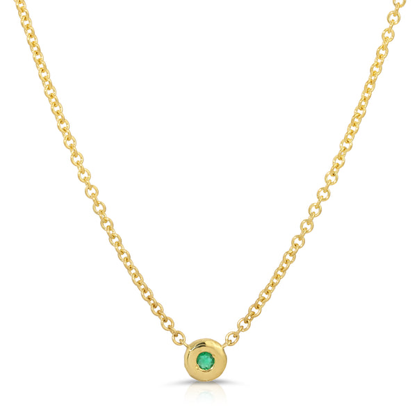 Nesting Gem Necklace - Emerald