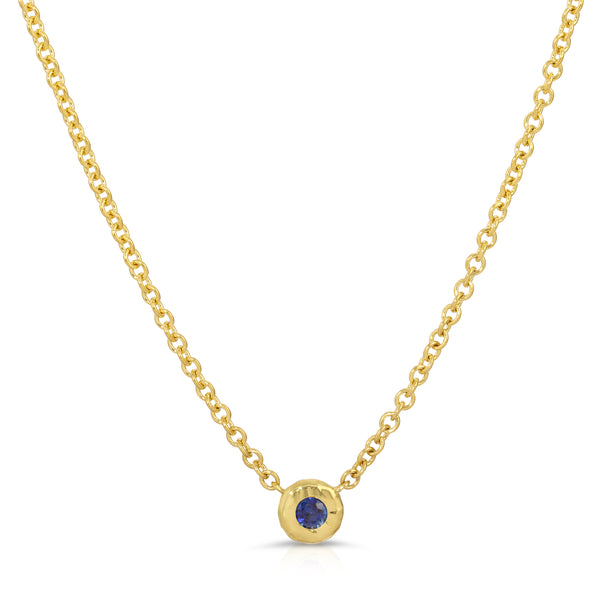 Nesting Gem Necklace - Sapphire