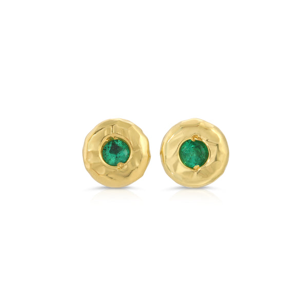 Nesting Gem Studs - Micro - Emerald