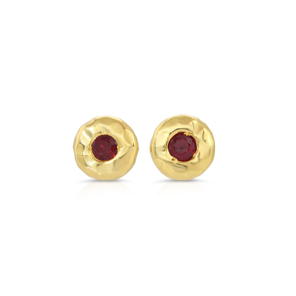 Nesting Gem Studs - Micro - Ruby