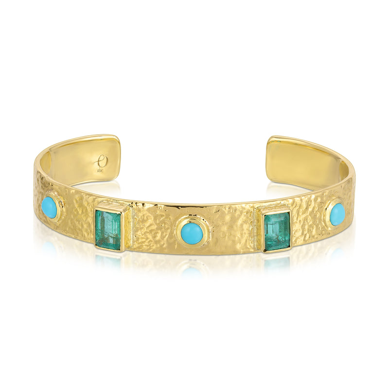 Out West Cuff - Emerald & Turquoise