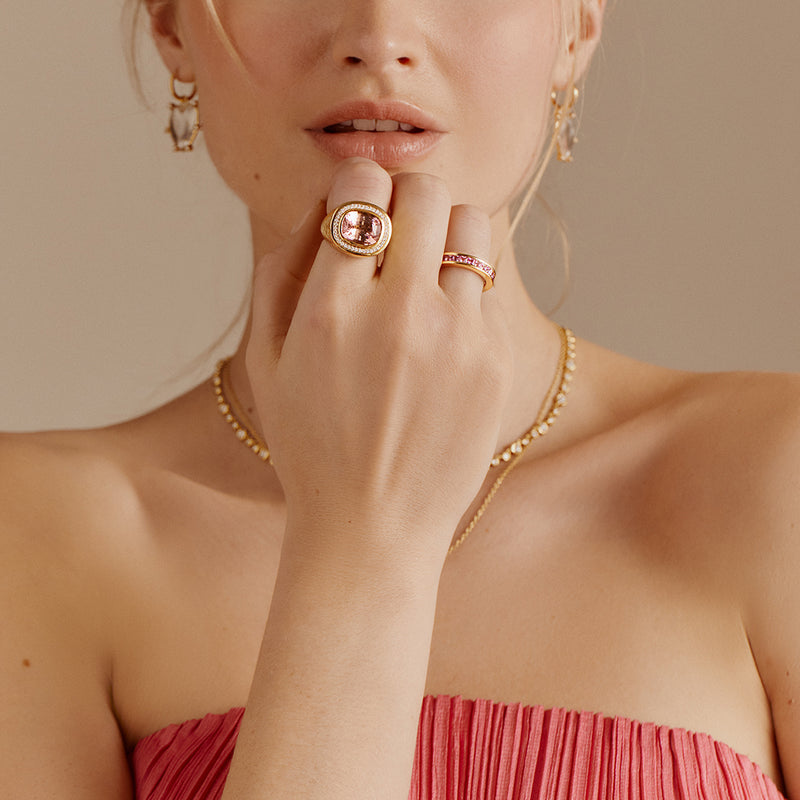 Ivy Eternity Band - Pink Sapphire