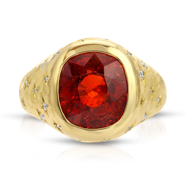 Red Tourmaline Imogen Ring