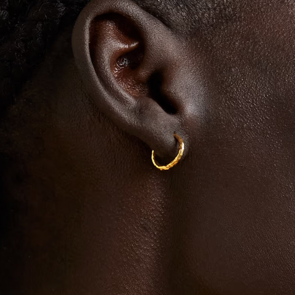 18K Yellow Gold Petite Gabby Hoops