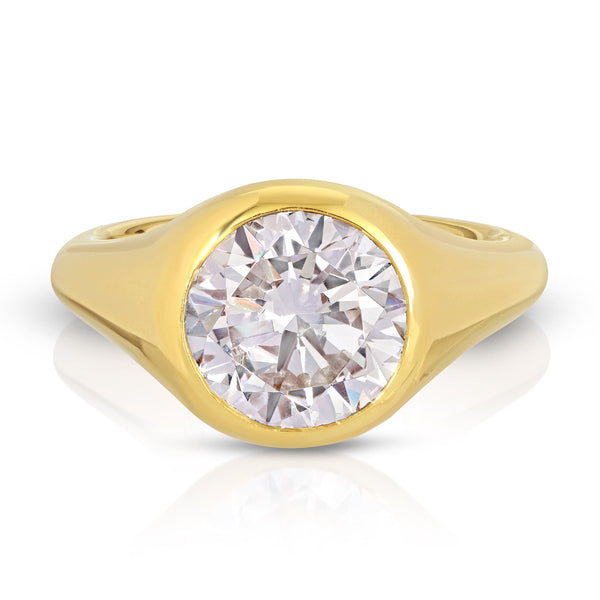 The Lenny Engagement Ring - 2.5 Carat Round Shaped Diamond