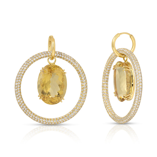 Yellow Beryl Earrings