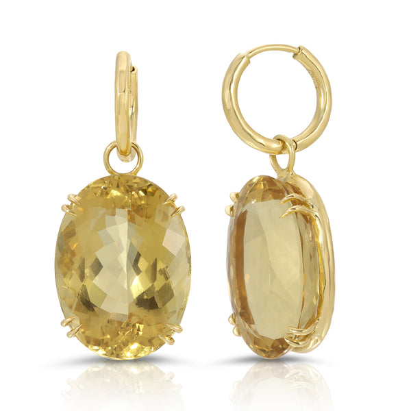 Yellow Beryl Earrings